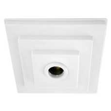 Plafonier PQ PVC branco com soquete E27 em porcelana - Cód: 5552 - Marca: Pavilonis