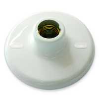 Plafonier em pvc branco com soquete em porcelana E27 Ref. 01130004 - Cód: 6076 - Marca: Blumenau Plafonier em pvc branco com soquete em porcelana E27 Ref. 01130004 - Cód: 6076 - Marca: Blumenau