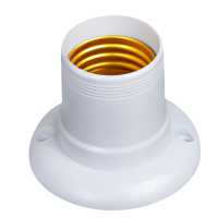 Bocal soquete E27 branco com base ref: BTE27033 - Cód: 7011 - Marca: G20 Bocal soquete E27 branco com base ref: BTE27033 - Cód: 7011 - Marca: G20